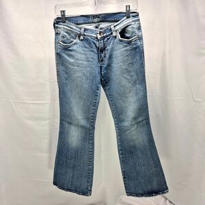 Mavi Jeans Women 30x32 596 Marie Super Low Rise Flare Bootcut Denim Blue Casual